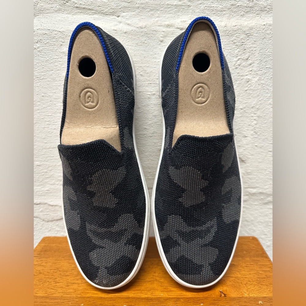 Rothy’s Slip On Sneakers in Grey Camo